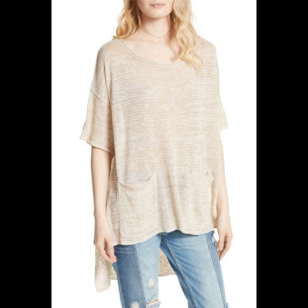 Free People Light Bright High/Low Sweater XS NWT